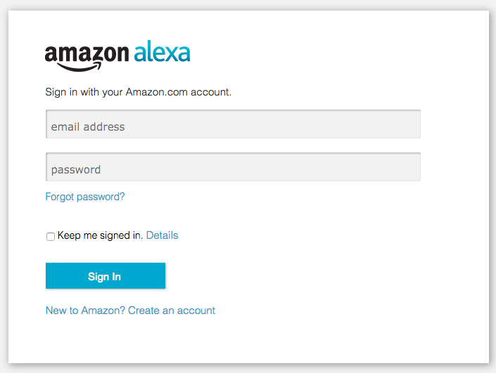 Amazon Alexa Login
